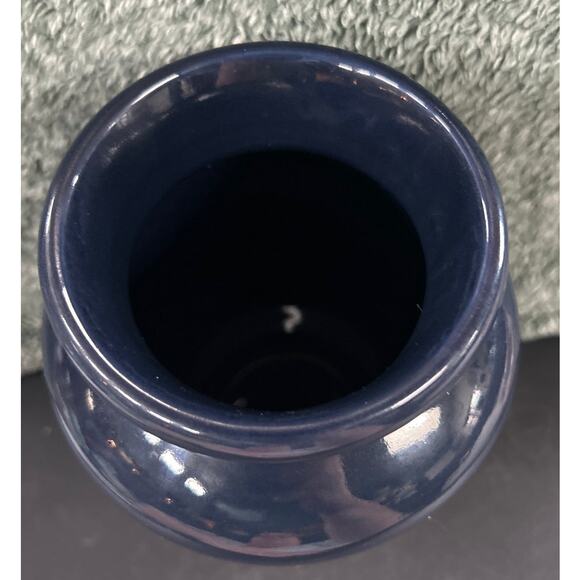 Apothecary Jar Dark Blue and Gold Eli Lilly Numbered Vintage - Picture 5 of 8